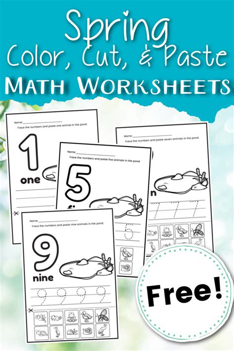 Engaging Color Cut And Paste Worksheets For Kindergarten Fun Learning