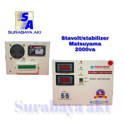 Jual Matsuyama Stabilizer Kva Ld V P Stavol Va Avr Stavolt