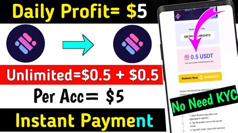 Per Acc 5 Profit Unlimited 0 5 0 5 Instant No Need KYC