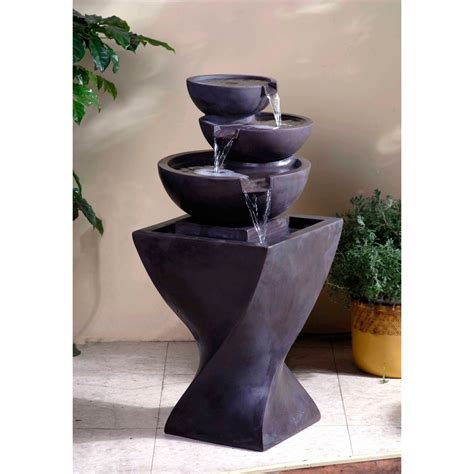 Modern Tier Bowls Indoor Water Fountain