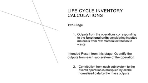 Life Cycle Assessment Lca Pptx