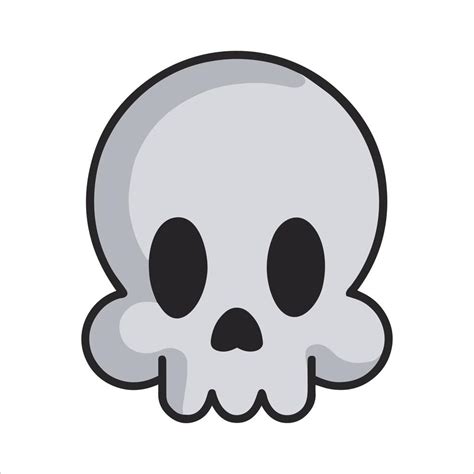 Divertido Logotipo De Calavera De Dibujos Animados S Mbolo Muerto