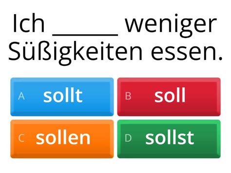 Menschen A1 Lektion 18 Modalverb Sollen Quiz