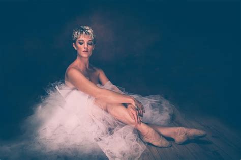 Premium Photo Semi Naked Woman Wearing Tulle Tutu Against Black Background