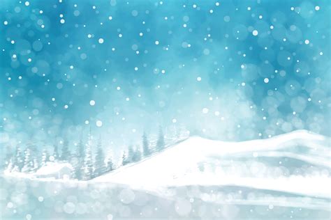 Impressive christmas trees in winter landscape with snow card background 13087681 Vector Art at ...