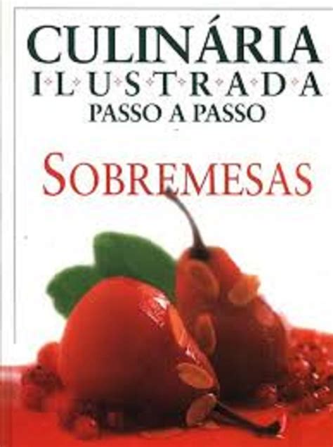 Bela Capa Livro Culin Ria Ilustrada Passo A Passo Sobremesas