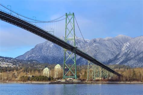 Lions Gate Bridge in Vancouver, BC, Canada Stock Image - Image of high ...