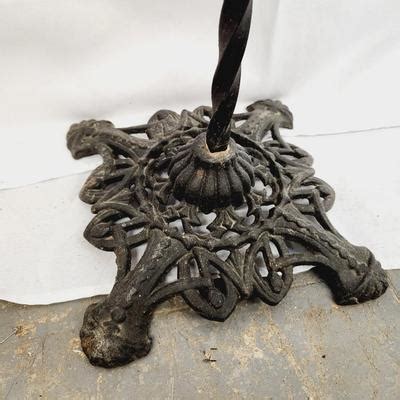 Vintage Wrought Iron Twisted Base Estatesales Org