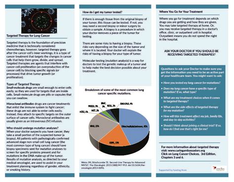 Targeted Therapy for Lung Cancer Brochure | Caring Ambassadors