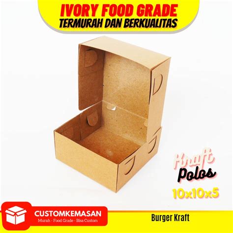 Jual Box Burger Dus Burger Kemasan Burger Tempat Burger Paper Tray