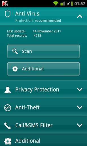 Kaspersky Mobile Security - Llaves Kaspersky