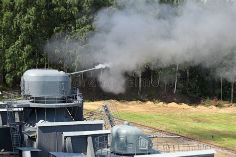 Ship cannon stock photo. Image of firing, ground, artillery - 52856542