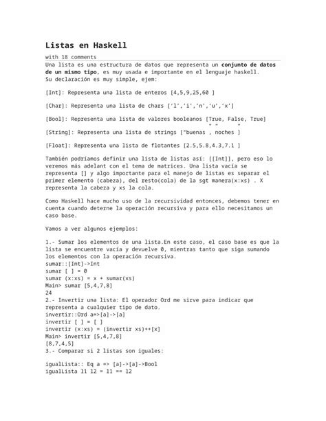 Docx Listas En Haskell Ejercicios Dokumen Tips