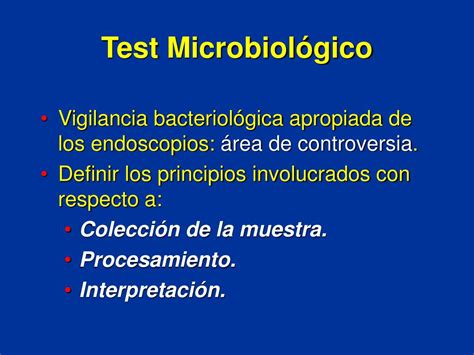 PPT Cómo realizar los controles microbiológicos de los endoscopios