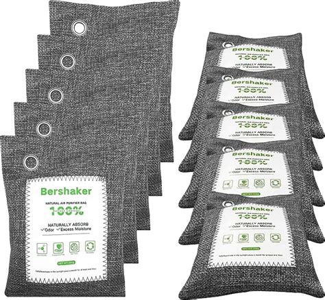 Activated Charcoal Bags 10pack Bamboo Charcoal Air Purifying Bags Breathe Green