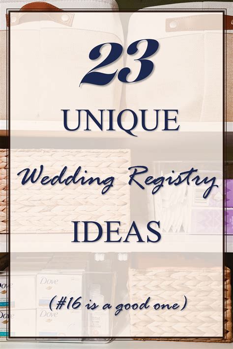 Best 12 23 Unique Wedding Registry Ideas – Artofit