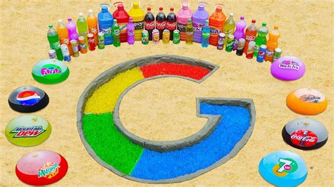 How To Make Logo Google With Orbeez Big Balloons Of Fanta Coca Cola