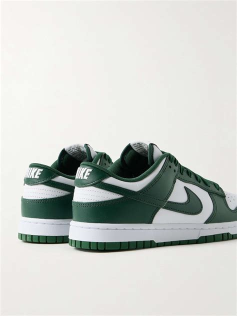 NIKE Dunk Low Leather Sneakers for Men | MR PORTER