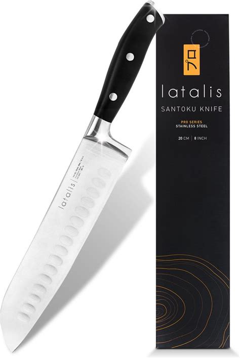 Latalis Pro Serie Santoku Mes 20 Cm Keukenmes RVS Vlijmscherp