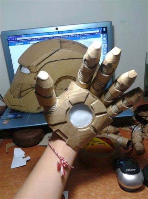 Traje De Iron Man Hecho Con Cart N