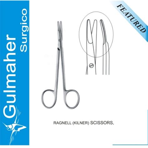 Ragnell Kilner Dissecting Curved Scissors Gulmaher Surgico