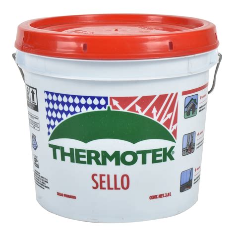 Sello Acrílico Impermeabilizante Thermotek Blanco Galón 3 8 Litros