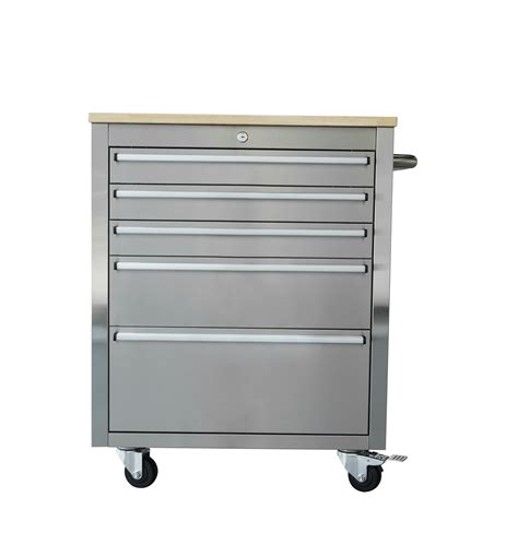 26 Inch 5 Drawers Stainless Steel Tool Chest Kiwi Grab