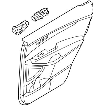 C C A Genuine Kia Panel Complete Rear Door