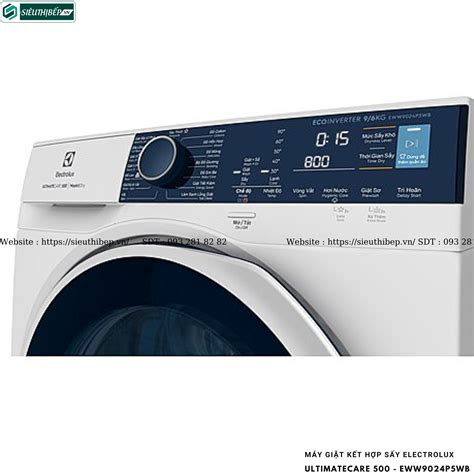 Máy giặt kết hợp sấy Electrolux UltimateCare 500 EWW9024P5WB 9 6kg