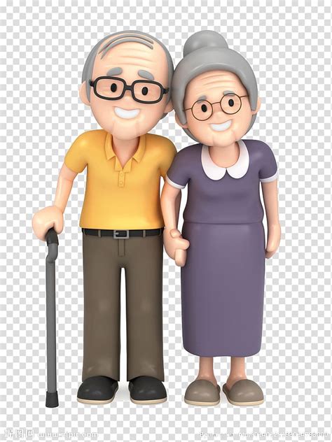 Old Couple. Grandmother and Grandfather. Stock Vector - Clip Art Library