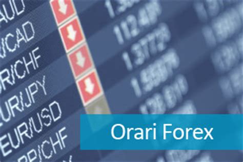 Orari Forex Orario Apertura Chiusura Mercato Valutario