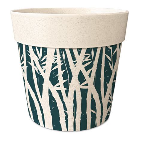 Cache Pot En Fibre De Bambou Tropical 15 5 Cm