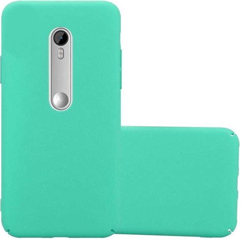 Cadorabo Hoesje Geschikt Voor Motorola MOTO G3 In FROSTY GROEN Hard