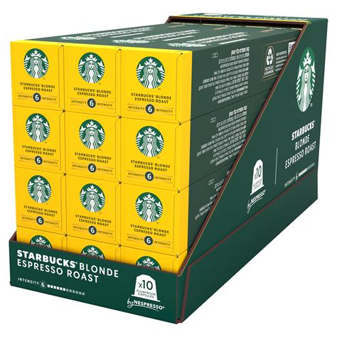 Starbucks By Nespresso Blonde Espresso Roast Coffee Pods Count Pack Of Amazon Au