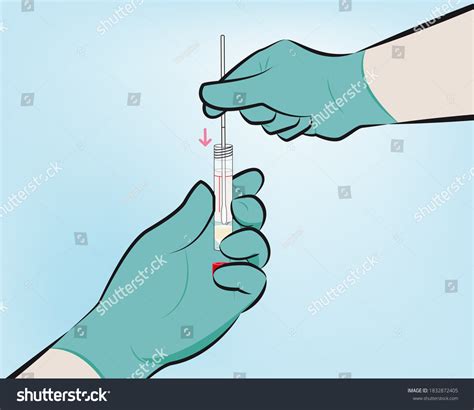 Step 6 While Holding The Swab In The Same Hand Royalty Free Stock