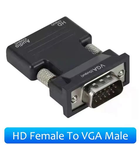 Bộ Chuyển Đổi HDMI Sang VGA Tương Thích Với Cáp Âm Thanh 3 5 Mm Cho PS4