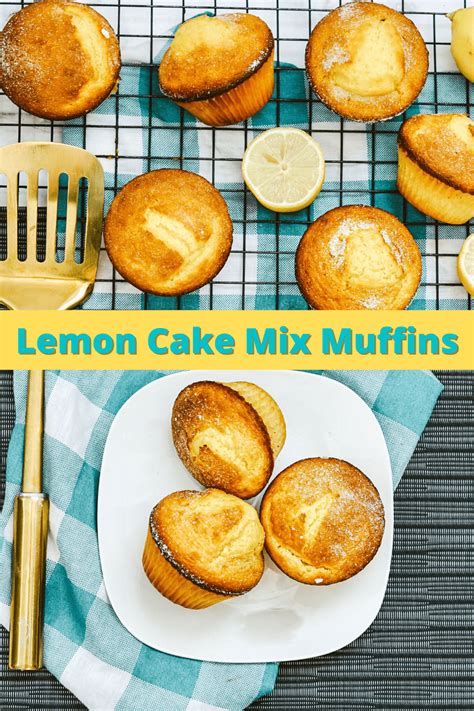 5 Ingredient Easy Lemon Cake Mix Muffins