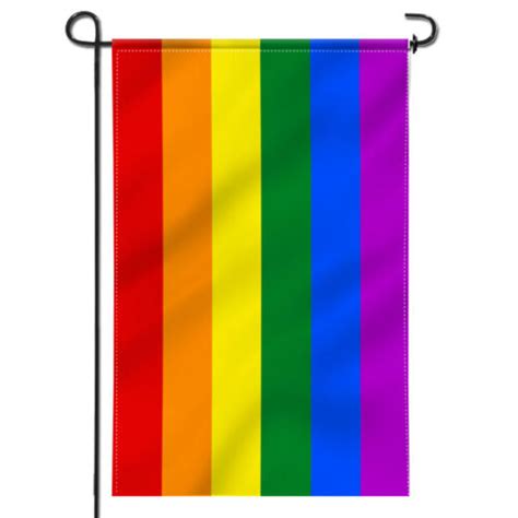 Anley Rainbow Gay Pride Decorative Garden Flags Double Sided 18 X12 5