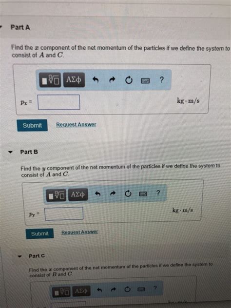 Solved Three Objects A B And C Are Moving As Shown In The Chegg