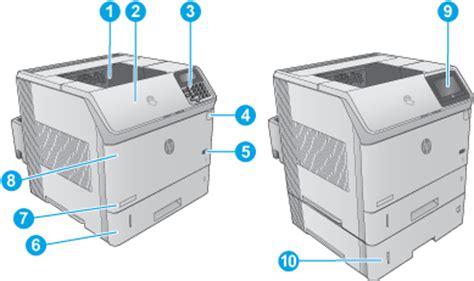 HP LaserJet Enterprise M604, M605, M606 - Product views | HP® Customer Support