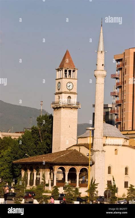 Ethem Bey Mosque Skanderbeg Square Tirana Albania Stock Photo Alamy