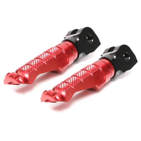 R FIGHT Red CNC Rider Foot Pegs For Aprilia Tuono V4 R 1100 RR 19 20 21