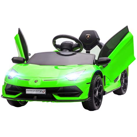 HOMCOM Voiture électrique pour enfants licence Lamborghini Aventador