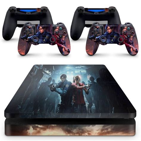 Skin Adesivo Protetor Para PS4 Slim Resident Evil 2 Remake B1 Shopee