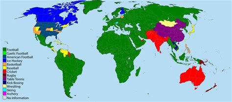 Спортивная карта мира