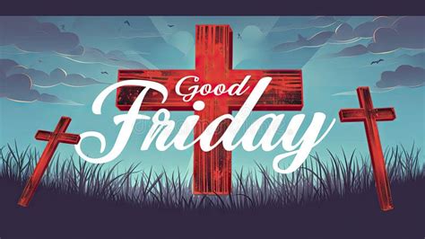 Solemn Commemoration Of The Crucifixion On Good Friday With Vibrant