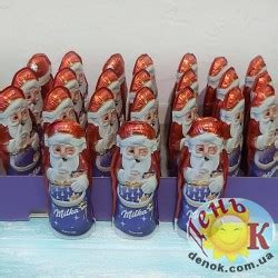 Шоколадный Дед Мороз Милка большой - купить в Киеве и Украине