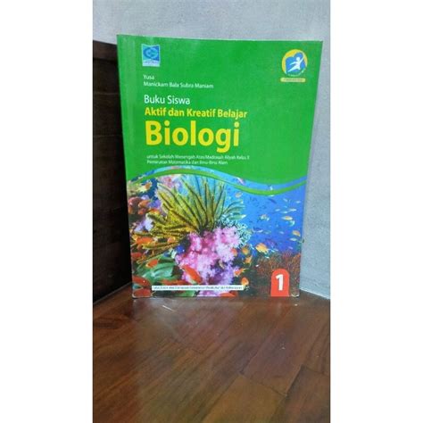 Jual Buku Siswa Biologi Kelas Grafindo Edisi Revisi Yusa Manickam