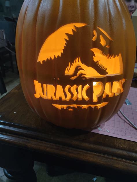 Jurassic Park Pumpkin Pattern