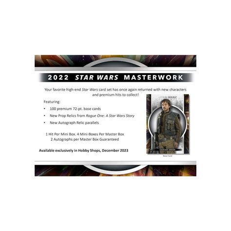 2022 Topps Star Wars Masterwork Hobby Box Random Mini Box Group Break